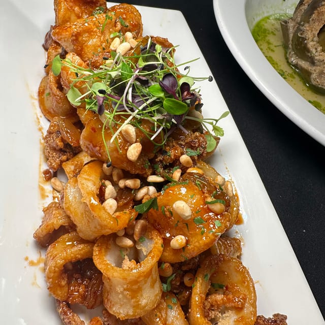 Calamari Agrodolce.